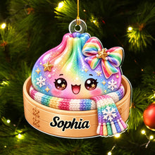Load image into Gallery viewer, Personalized Acrylic Dumpling Ornament Custom Keepsake Gift