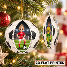 Load image into Gallery viewer, Personalized Acrylic Soccer Ornament Gift for Daughter - Unique Christmas Keepsake