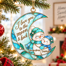 Load image into Gallery viewer, Personalized Acrylic Christmas Ornament for Grandma & Grandkids