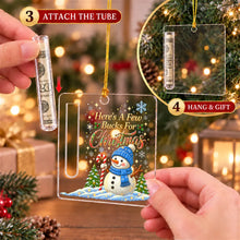 Load image into Gallery viewer, Personalized Acrylic Money Holder Ornament Christmas Gift