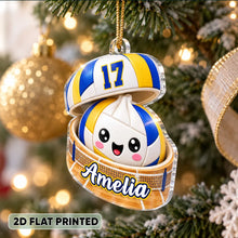 Load image into Gallery viewer, Personalized Volleyball Dumpling Acrylic Ornament Gift for Kids