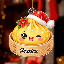 Load image into Gallery viewer, Personalized Acrylic Dumpling Ornament Custom Keepsake Gift