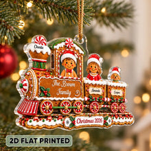 Load image into Gallery viewer, Personalized Gingerbread Family Ornament Unique Christmas Gift