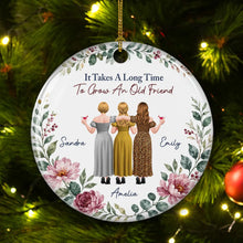 Load image into Gallery viewer, Personalized Ceramic Friendship Ornament with Custom Message Gift for Best Friend