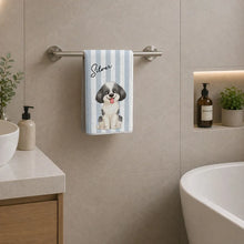 Load image into Gallery viewer, Personalized Dog Kitchen Towel Custom Gift for Pet Owners