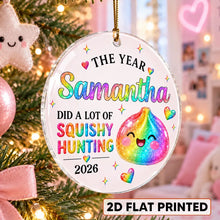 Load image into Gallery viewer, Personalized Rainbow Dumpling Acrylic Ornament Gift for Kids