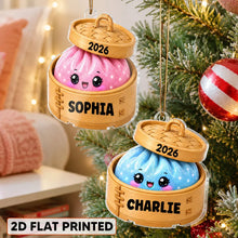 Load image into Gallery viewer, Personalized Acrylic Dumpling Ornament Gift for Kids Christmas