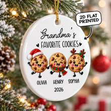 Load image into Gallery viewer, Personalized Ceramic Ornament Gift for Grandma Christmas Keepsake