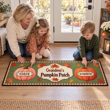 Load image into Gallery viewer, Personalized Grandma & Grandpa Pumpkin Patch Doormat Gift