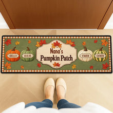 Load image into Gallery viewer, Personalized Grandma & Grandpa Pumpkin Patch Doormat Gift