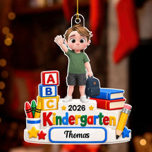 Load image into Gallery viewer, Personalized Acrylic Kindergarten Ornament Gift for Kids