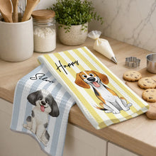Load image into Gallery viewer, Personalized Dog Kitchen Towel Custom Gift for Pet Owners