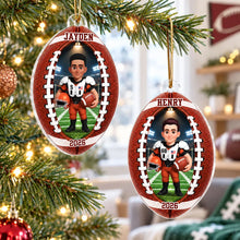 Load image into Gallery viewer, Personalized Acrylic Football Player Ornament Gift for Son
