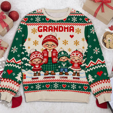 Load image into Gallery viewer, Personalized Sweatshirt with Grandma and Grandkids Design | Unique Christmas Gift