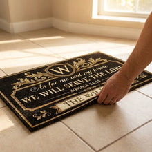 Load image into Gallery viewer, Personalized Standard Doormat Faith Verse Gift for Family
