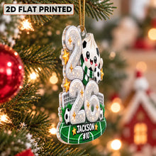Load image into Gallery viewer, Personalized Soccer Dumpling Acrylic Ornament Gift for Kids
