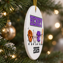 Load image into Gallery viewer, Personalized Baseball Ceramic Ornament Custom Gift for Fans