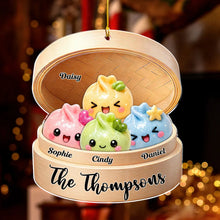 Load image into Gallery viewer, Personalized Acrylic Family Ornament Cute Dumpling Gift