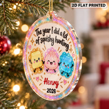 Load image into Gallery viewer, Personalized Acrylic Christmas Ornament Colorful Design Gift for Kids