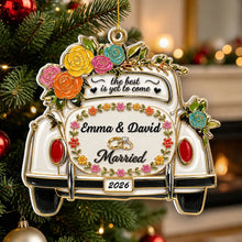 Load image into Gallery viewer, Personalized Wedding Car Acrylic Ornament Unique Gift for Newlyweds
