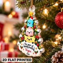 Load image into Gallery viewer, Personalized Acrylic Ornament Custom Name Kids Gift Christmas