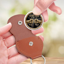 Load image into Gallery viewer, Personalized Pocket Hug Keychain Keepsake for Son Gift