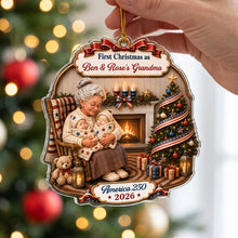 Load image into Gallery viewer, Personalized Christmas Ornament First Year as Grandma Gift