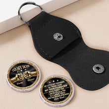 Load image into Gallery viewer, Personalized Pocket Hug Keychain Keepsake for Son Gift