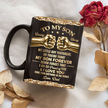 Load image into Gallery viewer, Personalized Full Color Mug Fist Bump Design Gift for Son
