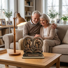 Load image into Gallery viewer, Personalized 2-Layer Wooden Plaque Gift for Couple Anniversaries