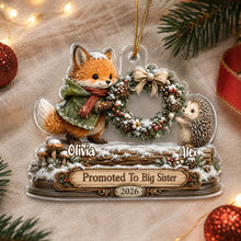 Load image into Gallery viewer, Personalized Acrylic Christmas Ornament for Sister Family Gift