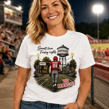 Load image into Gallery viewer, Personalized Classic Tee Green & Gold Football Gift for Mom