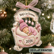 Load image into Gallery viewer, Personalized Baby's 1st Christmas Acrylic Ornament Gift for Family