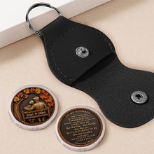 Load image into Gallery viewer, Personalized Pocket Hug Keychain Gift for Husband Autumn Couple