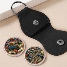 Load image into Gallery viewer, Personalized Pocket Hug Keychain I Love You Gift for Wife