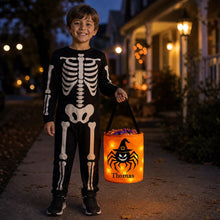 Load image into Gallery viewer, Personalized LED Light Up Halloween Basket for Kids Trick or Treating