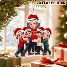 Load image into Gallery viewer, Personalized Acrylic Christmas Ornament for Grandma with Grandkids
