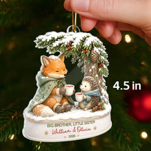 Load image into Gallery viewer, Personalized Big Brother Little Sister Acrylic Ornament Gift