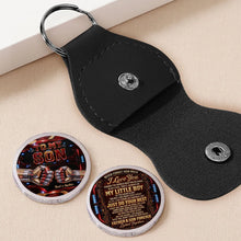 Load image into Gallery viewer, Personalized Pocket Hug Keychain Custom Message for Daughter