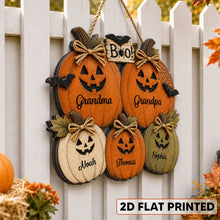Load image into Gallery viewer, Personalized Halloween Wooden Sign for Grandparents Family Gift