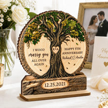 Load image into Gallery viewer, Personalized 2-Layer Wooden Plaque Custom Couple Tree Gift for Anniversary