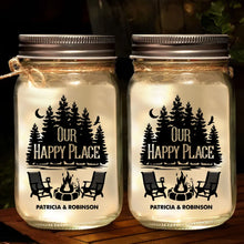 Load image into Gallery viewer, Personalized Glass Mason Jar Light Creative Gift for Couples