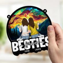 Load image into Gallery viewer, Personalized Wood Acrylic Ornament Sisters Gift Keepsake