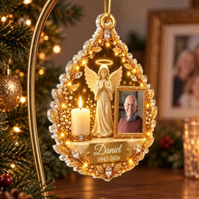 Load image into Gallery viewer, Personalized Acrylic Ornament Sympathy Gift for Family Angel