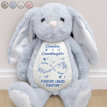 Load image into Gallery viewer, Forever Linked – Personalized Soft Toy Bunny – Gift for Grandma and Granddaughter Soft Toy Bunny MagicInPrints
