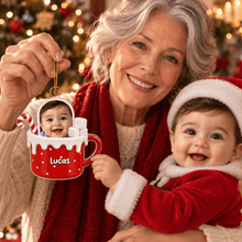 Load image into Gallery viewer, Personalized Acrylic Christmas Ornament Custom Name Gift for Family