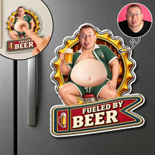 Load image into Gallery viewer, Personalized Silicone Belly Magnet Custom Beer Holder Gift for Dad