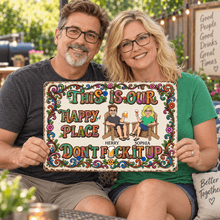 Load image into Gallery viewer, Personalized Vintage Floral Iron Sign for Couples Gift