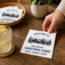 Load image into Gallery viewer, Personalized Beach House Napkins Custom Name Gift for Hosts