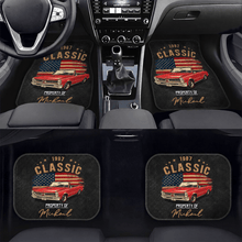Load image into Gallery viewer, Personalized Classic Car Floor Mats Custom Name & Year Gift for Dad